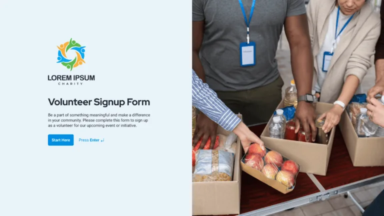 Religion – Volunteer Signup Form